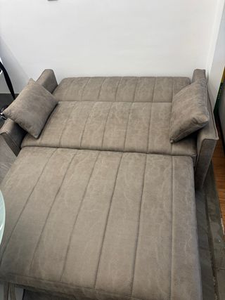 Sofá Cama Beige/Gris