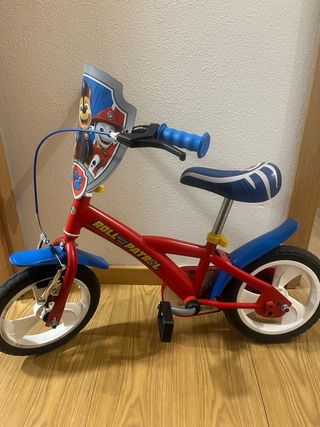 Bicicleta Patrulla Canina 12 pulgadas para niño.