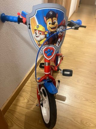 Bicicleta Patrulla Canina 12 pulgadas para niño.