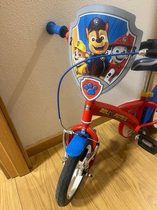 Bicicleta Patrulla Canina 12 pulgadas para niño.