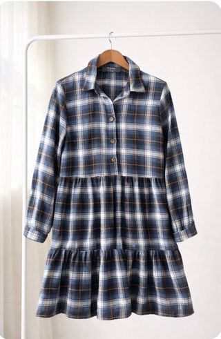 Vestido de franela a cuadros