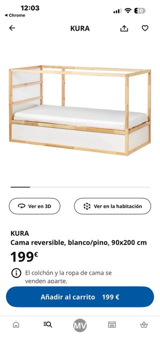 Litera Kura Ikea madera
