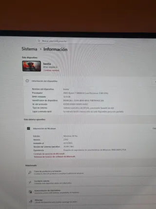 PC Gaming con luces RGB