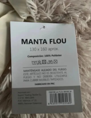 Manta de sofá Karamelo de forro polar