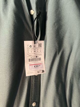 Camisa Pull&Bear cuello mao verde