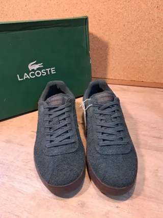 Zapatillas Lacoste Hombre Talla 42 Gris Oscuro