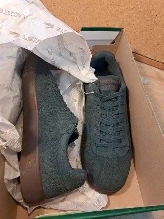 Zapatillas Lacoste Hombre Talla 42 Gris Oscuro