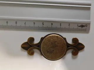 Maniglia per mobili dorata invecchiata stile classico 8u