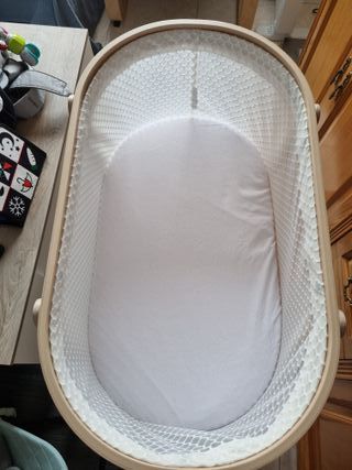 Moisés con colchón abedul 40x73 cm