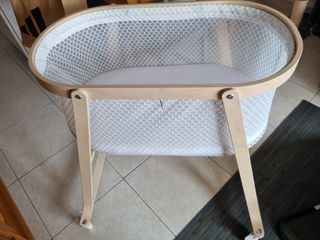 Moisés con colchón abedul 40x73 cm