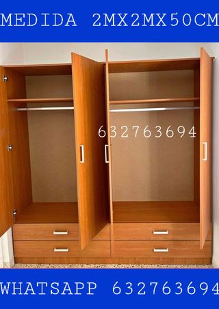Armario 4 puertas 200x200cm
