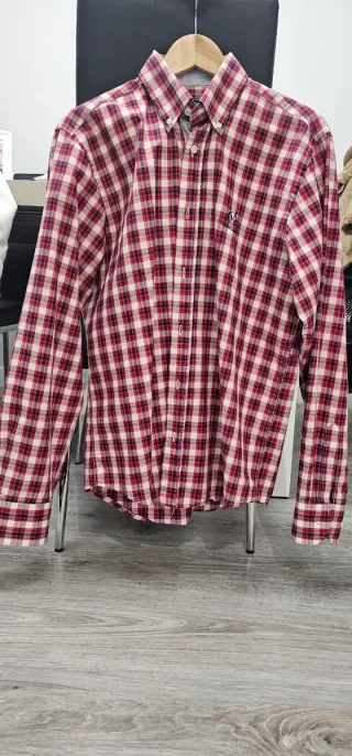 Camisa valecuatro cuadros roja y blanca Talla 3