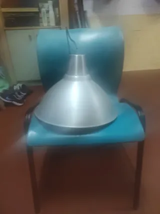 Lámpara colgante Ikea metal plateado