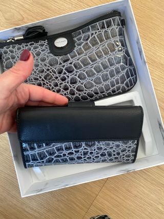 Monedero y Bolso Guy Laroche Piel Cocodrilo