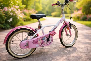 Bicicleta infantil Btwin rosa
