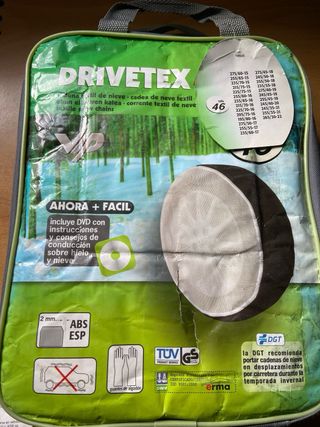 Cadenas textiles nieve 4x4 talla 46