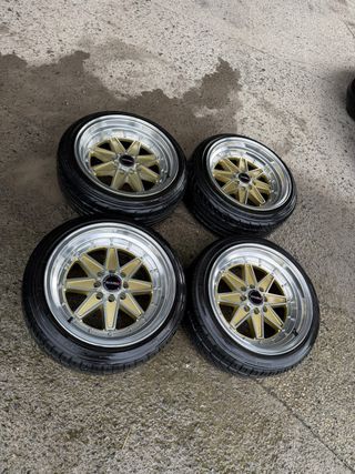 Llantas 16 4x100 4x114 con Gomas Nuevas