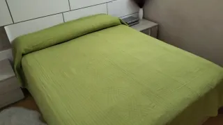 Colcha reversible, verde, cama 1.50