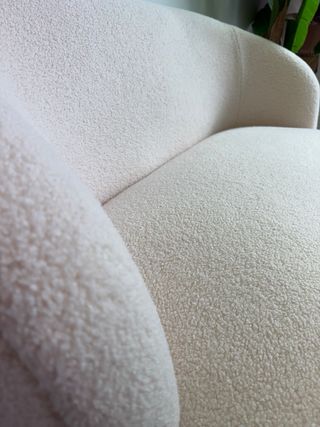 Sofá borreguito blanco 2 plazas