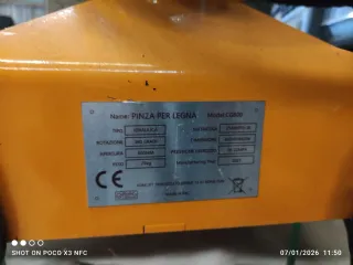 Pinza hidráulica JPC para grúa