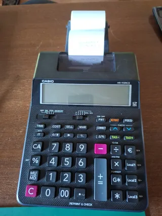 Calculadora Casio HR-150RCE con rollo