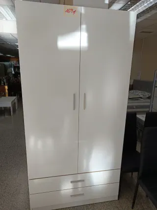 Armario blanco 2 puertas y 2 cajones nuevo