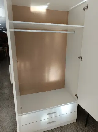 Armario blanco 2 puertas y 2 cajones nuevo