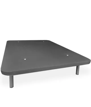 Base tapizada 135x190 gris