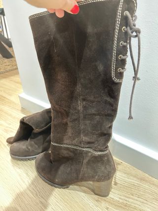 Botas altas ante marrón talla 38