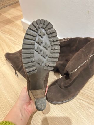 Botas altas ante marrón talla 38