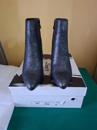 Stivaletti donna nero silver. 37.