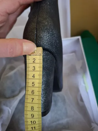 Stivaletti donna nero silver. 37.