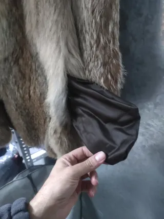 Chaquetón piel zorro del país.