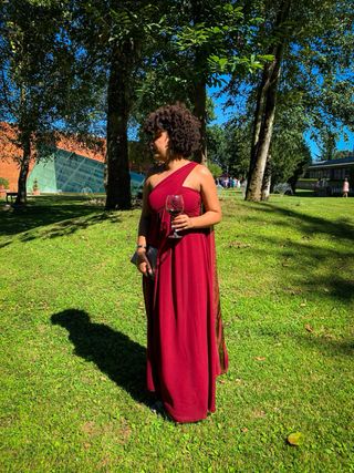 Vestido de fiesta rojo de Glowrias