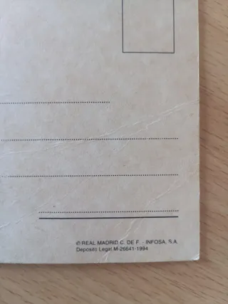 Postal Michael Laudrup Real Madrid 95