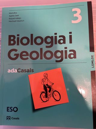 Llibre guia Biología i Geología 3 ESO ADA LOMLOE