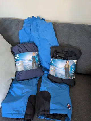3 Pantalones Nieve Niño Crivit Talla 4-6 años