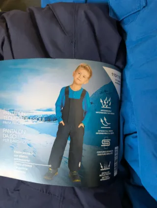 3 Pantalones Nieve Niño Crivit Talla 4-6 años