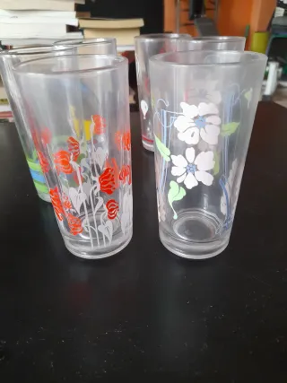 Set 8 Bicchieri Vintage Fantasie Diverse