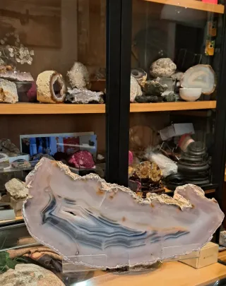 Agata naturale XXL spettacolare sezione