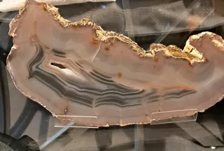 Agata naturale XXL spettacolare sezione