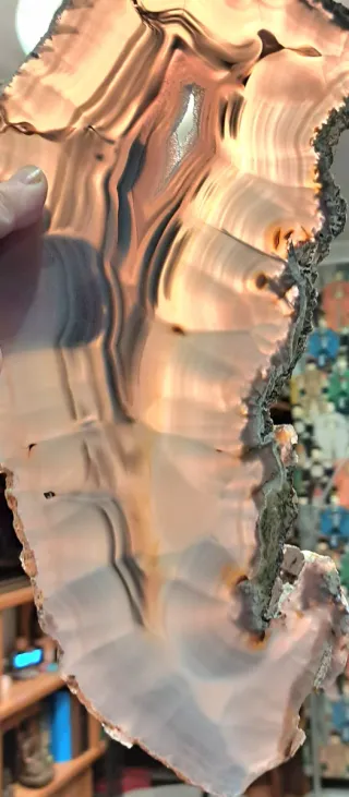 Agata naturale XXL spettacolare sezione