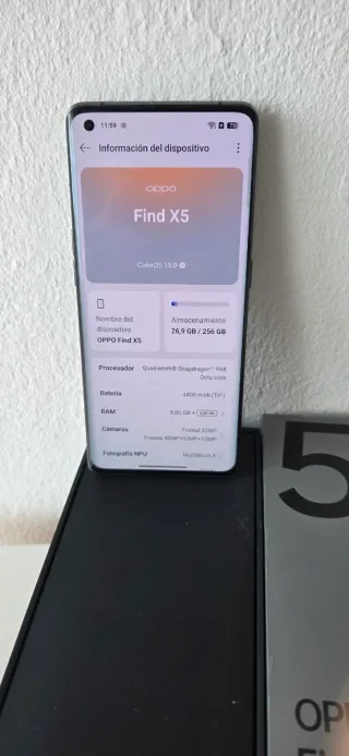 OPPO FIND X5 5G 256GB Negro/Multicolor