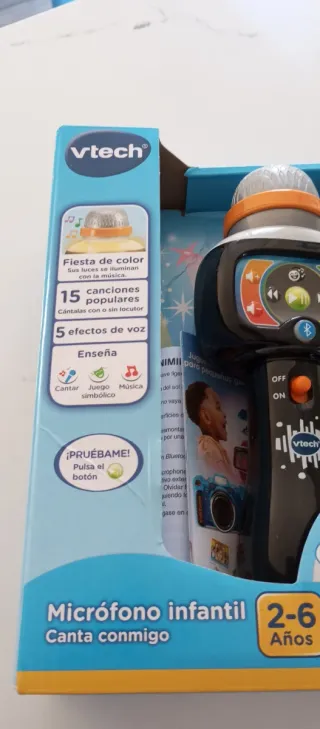 Micrófono Karaoke Infantil Vtech Negro nuevo