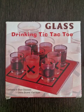 Juego Vasos Chupitos Drinking Tic Tac Toe