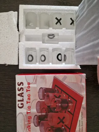 Juego Vasos Chupitos Drinking Tic Tac Toe