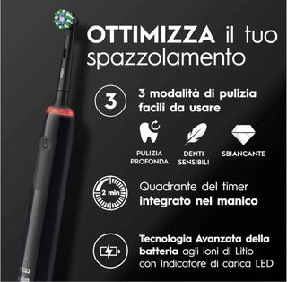 Oral-B Pro Series 3 Spazzolino Elettrico Nero