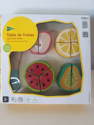 Juego de Frutas de Madera para Cortar