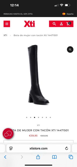 Botas Xti negras talla 37 Negociable