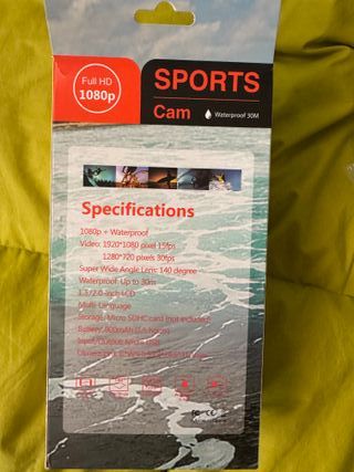 Cámara Deportiva 1080p Full HD Sumergible